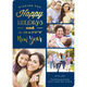 Navy Holiday Foil Collage Photo Cards Image 4 of 4